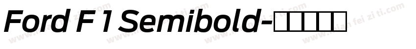 Ford F 1 Semibold字体转换